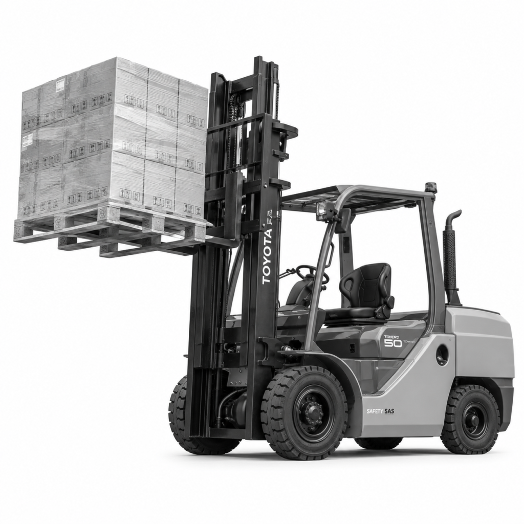 Master Tiger forklift fleet - certified operators for warehouse material handling