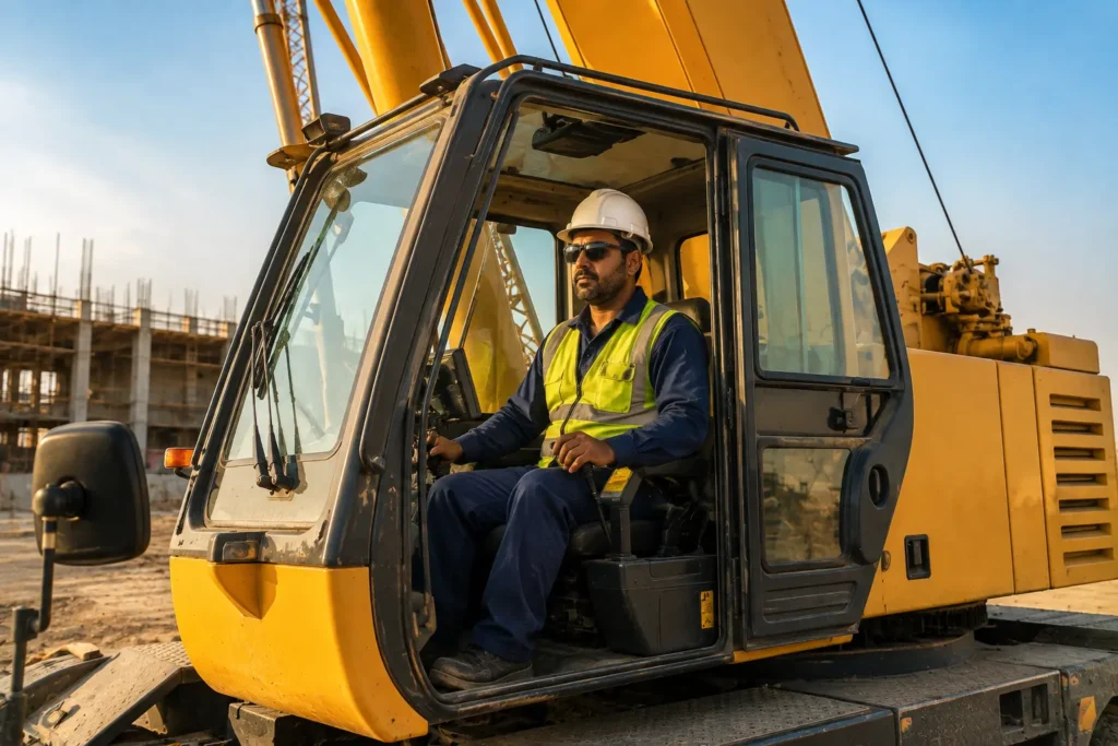 Crane rental Abu Dhabi - licensed operator ready for lift